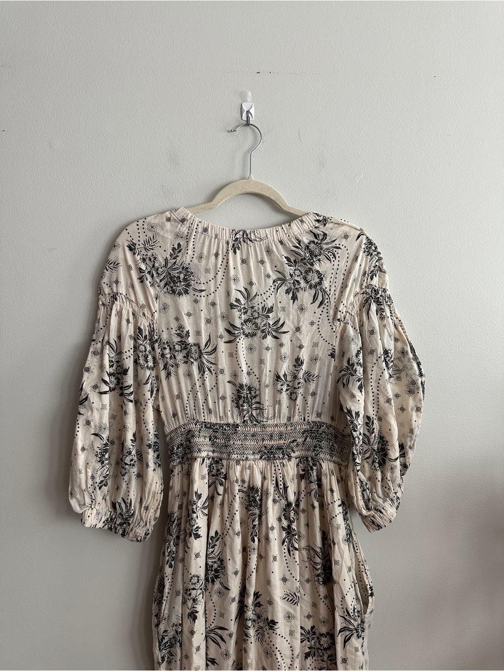 Free People Golden Hour Maxi Dress - Ivory Multi Floral - Picture 12 of 12